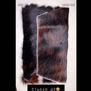 Cowhide Accent Purse